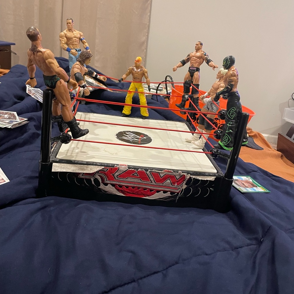 WWE Wrestling action Figures With Ring